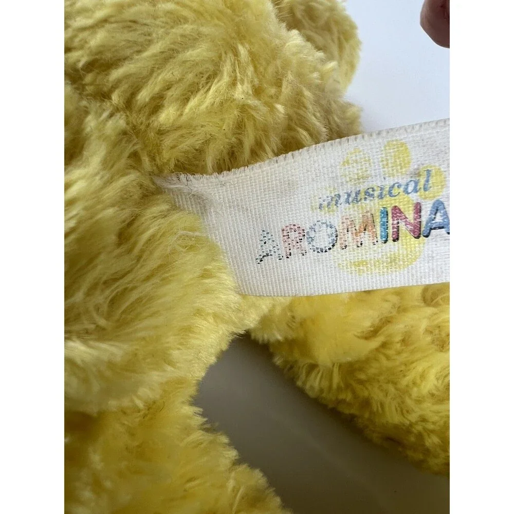 RARE Musical Arominals Stuffed Animal Plush Yellow Sunshine Lion Toy Gift 12”